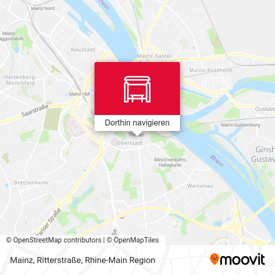 Mainz, Ritterstraße Karte