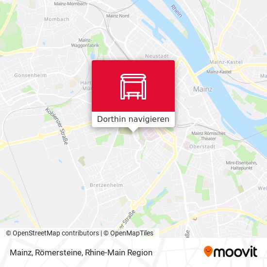 Mainz, Römersteine Karte