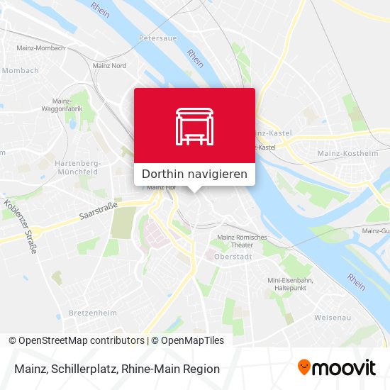 Mainz, Schillerplatz Karte