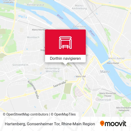 Hartenberg, Gonsenheimer Tor Karte