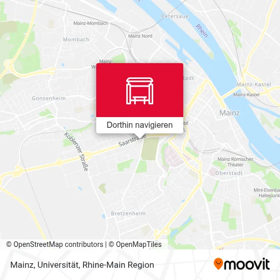 Mainz, Universität Karte