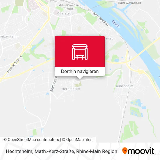 Hechtsheim, Math.-Kerz-Straße Karte