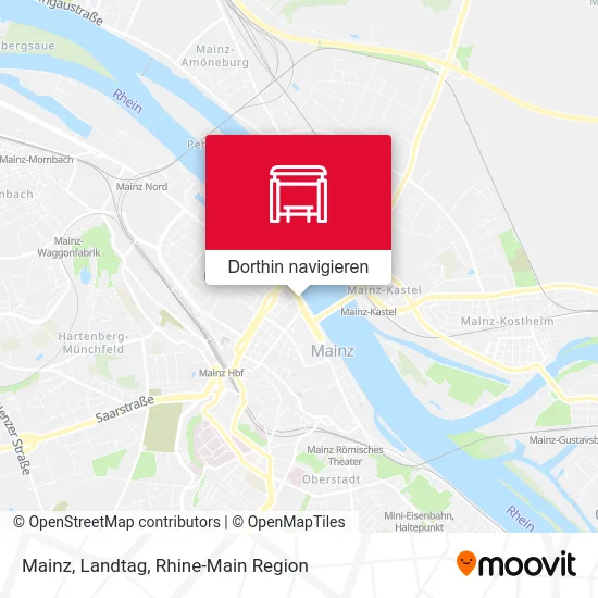 Mainz, Landtag Karte