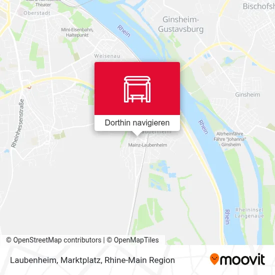 Laubenheim, Marktplatz Karte