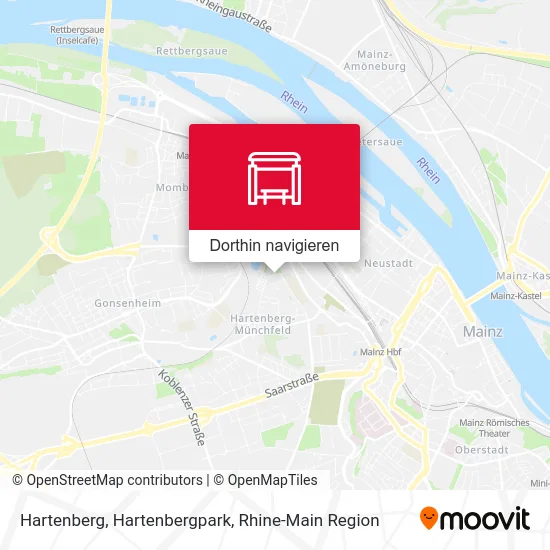 Hartenberg, Hartenbergpark Karte