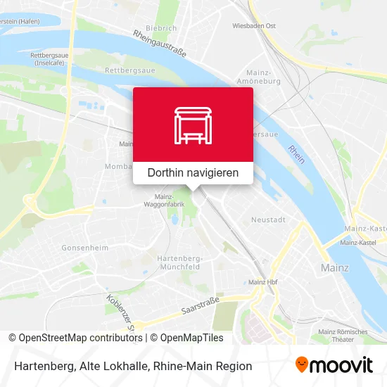 Hartenberg, Alte Lokhalle Karte