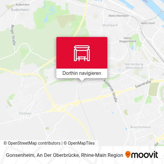 Gonsenheim, An Der Oberbrücke Karte