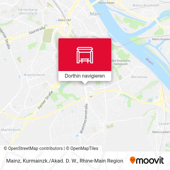 Mainz, Kurmainzk./Akad. D. W. Karte