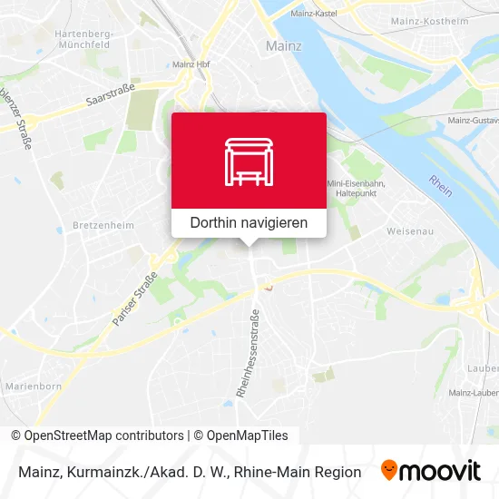 Mainz, Kurmainzk./Akad. D. W. Karte
