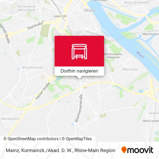 Mainz, Kurmainzk./Akad. D. W. Karte