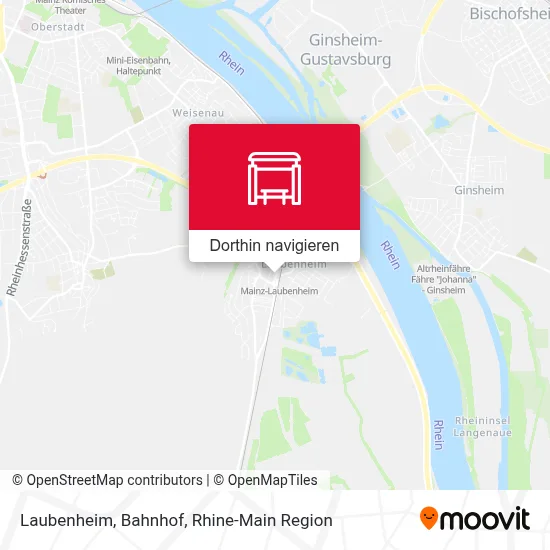 Laubenheim, Bahnhof Karte