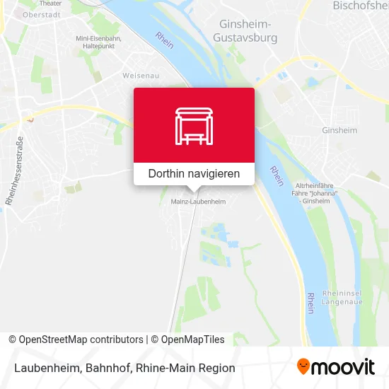 Laubenheim, Bahnhof Karte