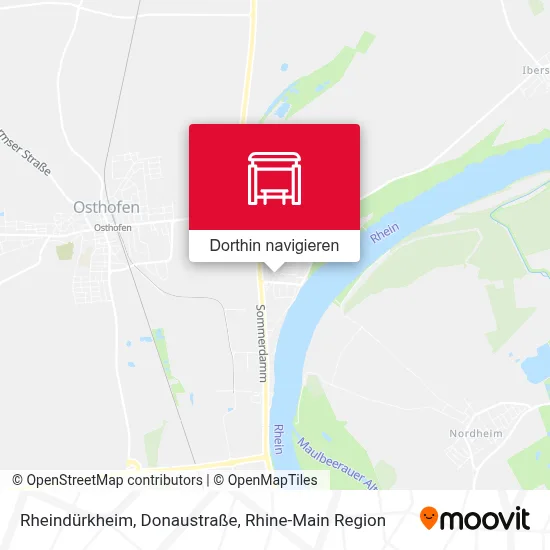 Rheindürkheim, Donaustraße Karte