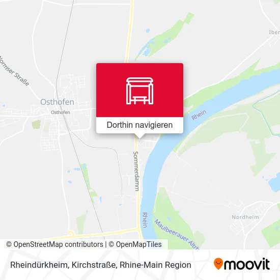 Rheindürkheim, Kirchstraße Karte