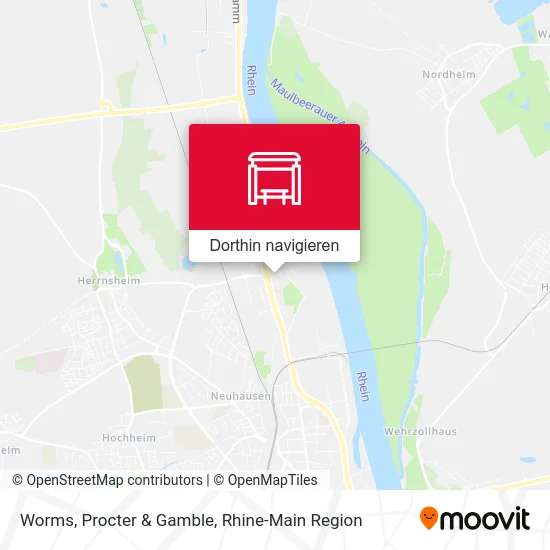 Worms, Procter & Gamble Karte