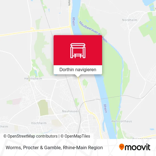 Worms, Procter & Gamble Karte