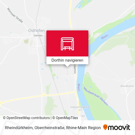 Rheindürkheim, Oberrheinstraße Karte