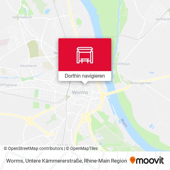 Worms, Untere Kämmererstraße Karte