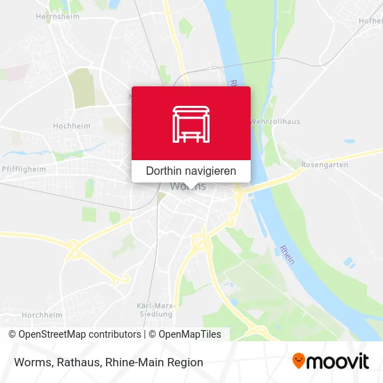 Worms, Rathaus Karte