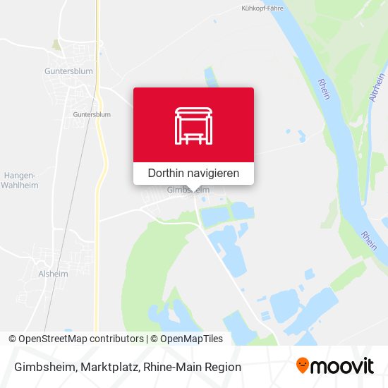 Gimbsheim, Marktplatz Karte