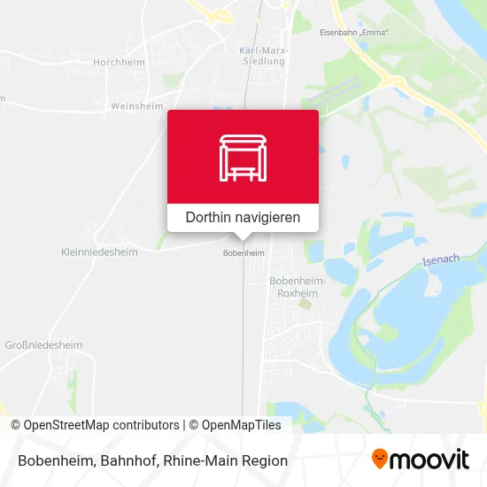 Bobenheim, Bahnhof Karte