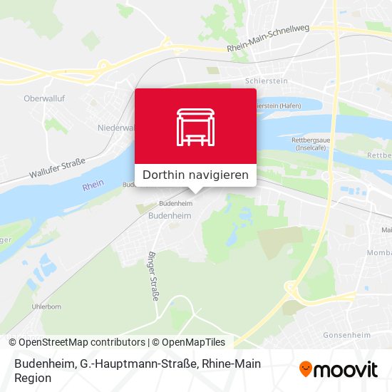 Budenheim, G.-Hauptmann-Straße Karte