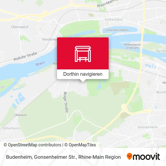 Budenheim, Gonsenheimer Str. Karte
