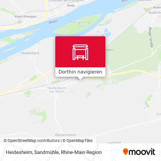 Heidesheim, Sandmühle Karte