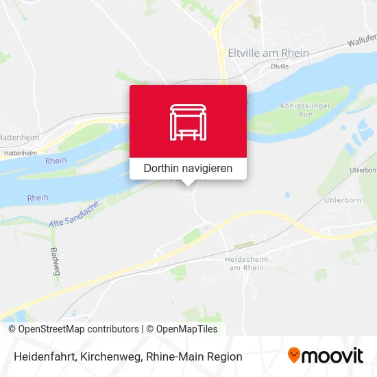 Heidenfahrt, Kirchenweg Karte