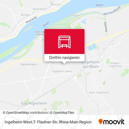 Ingelheim-West,T- Fliedner-Str Karte
