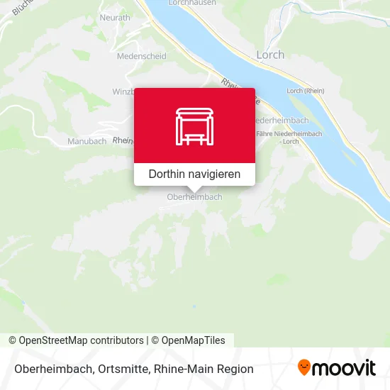 Oberheimbach, Ortsmitte Karte