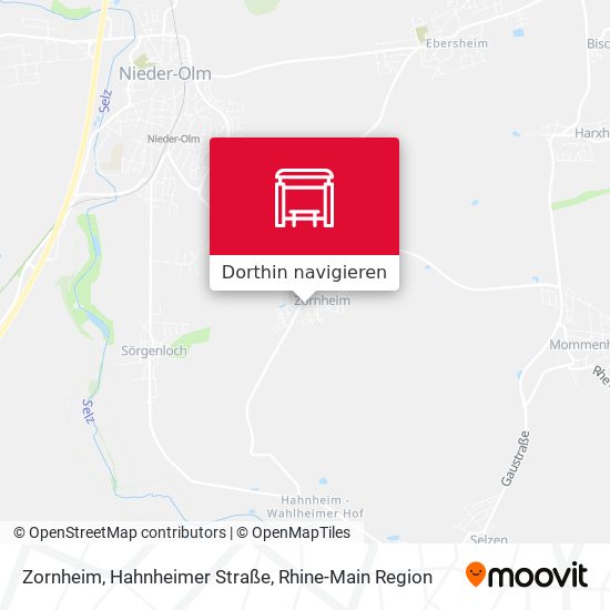 Zornheim, Hahnheimer Straße Karte