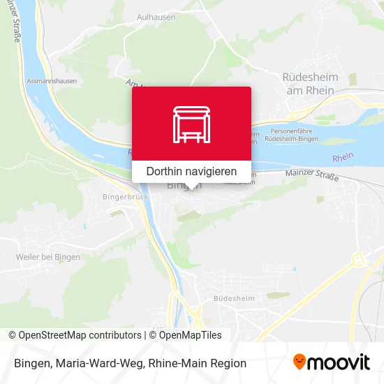 Bingen, Maria-Ward-Weg Karte