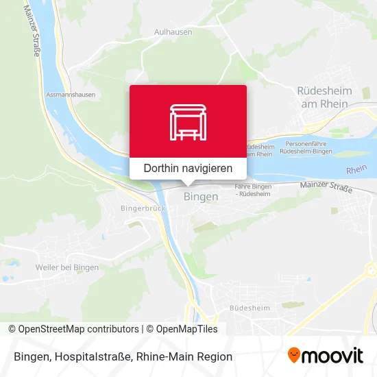 Bingen, Hospitalstraße Karte