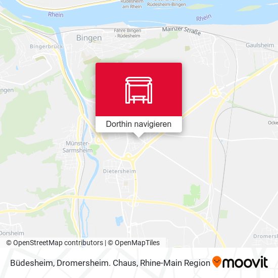 Büdesheim, Dromersheim. Chaus Karte