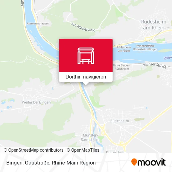 Bingen, Gaustraße Karte