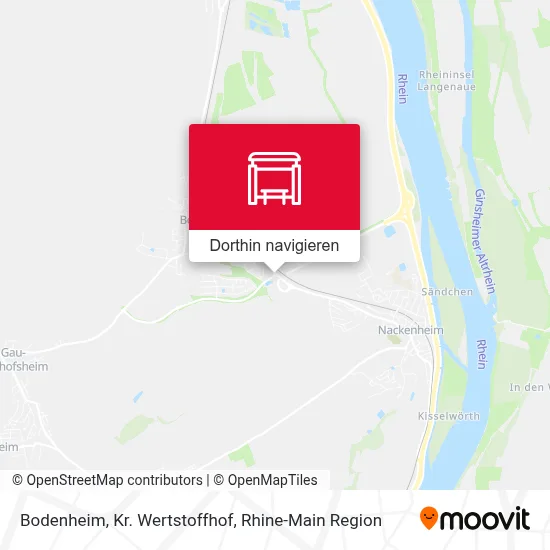 Bodenheim, Kr. Wertstoffhof Karte