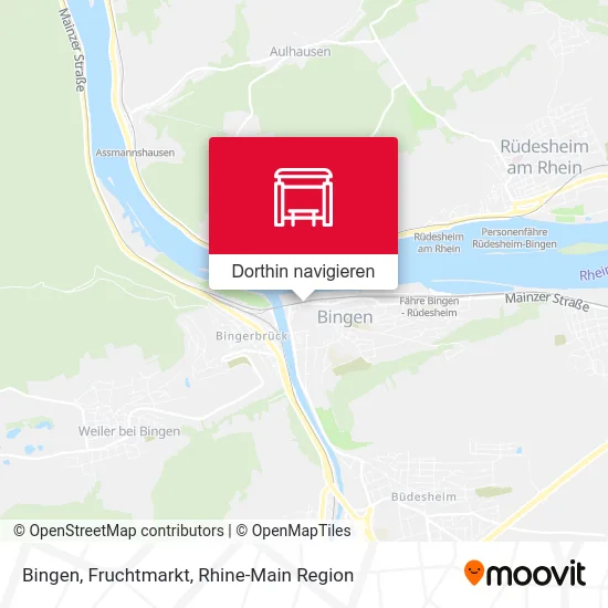 Bingen, Fruchtmarkt Karte