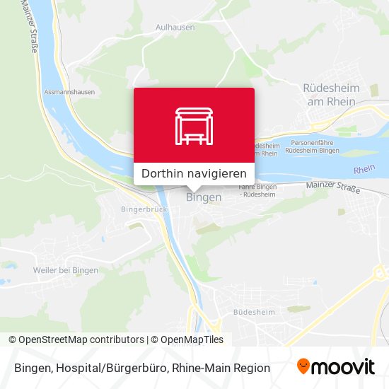 Bingen, Hospital/Bürgerbüro Karte