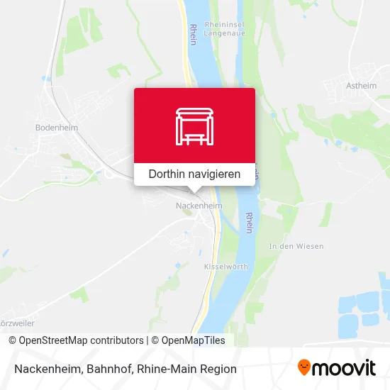 Nackenheim, Bahnhof Karte