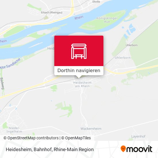 Heidesheim, Bahnhof Karte
