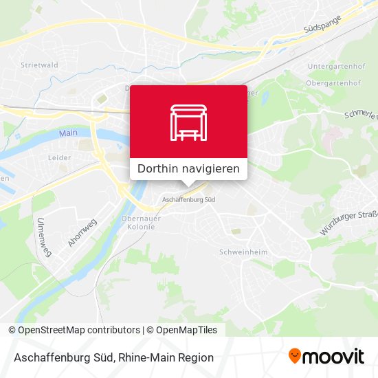 Aschaffenburg Süd Karte