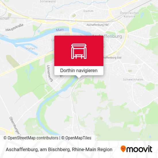Aschaffenburg, am Bischberg Karte