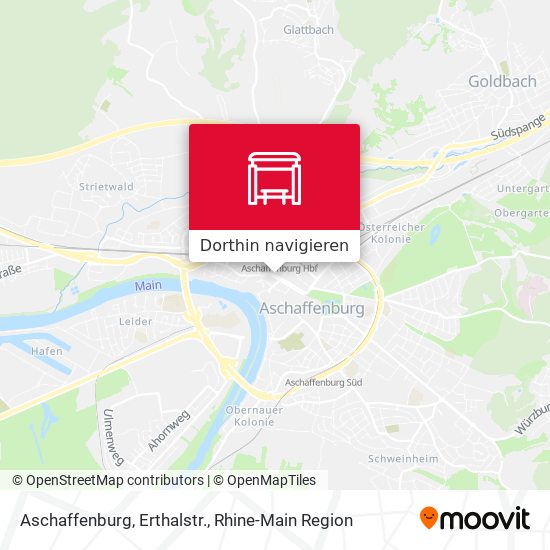 Aschaffenburg, Erthalstr. Karte
