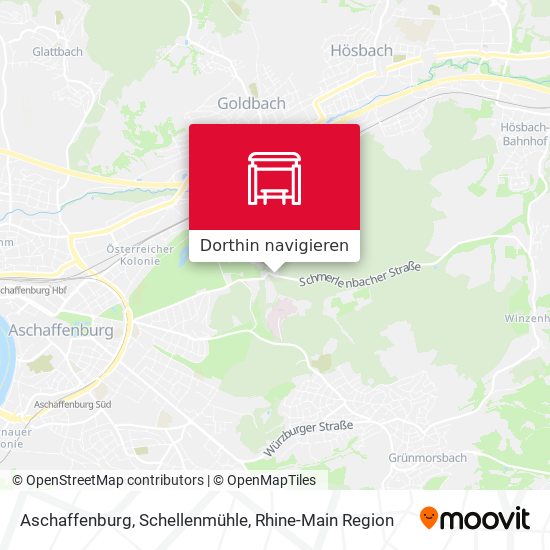 Aschaffenburg, Schellenmühle Karte