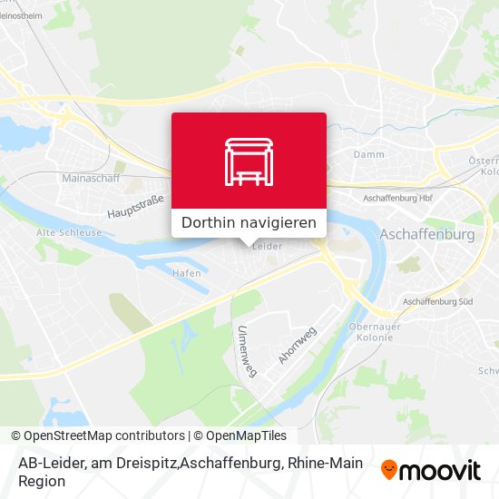 AB-Leider, am Dreispitz,Aschaffenburg Karte