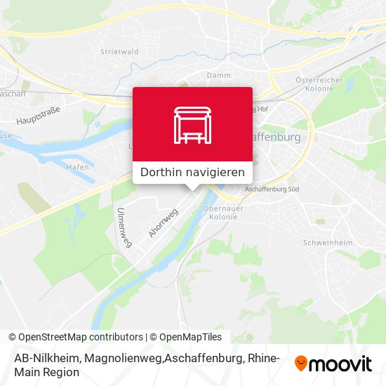 AB-Nilkheim, Magnolienweg,Aschaffenburg Karte