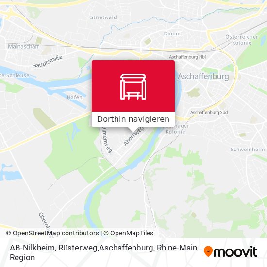 AB-Nilkheim, Rüsterweg,Aschaffenburg Karte