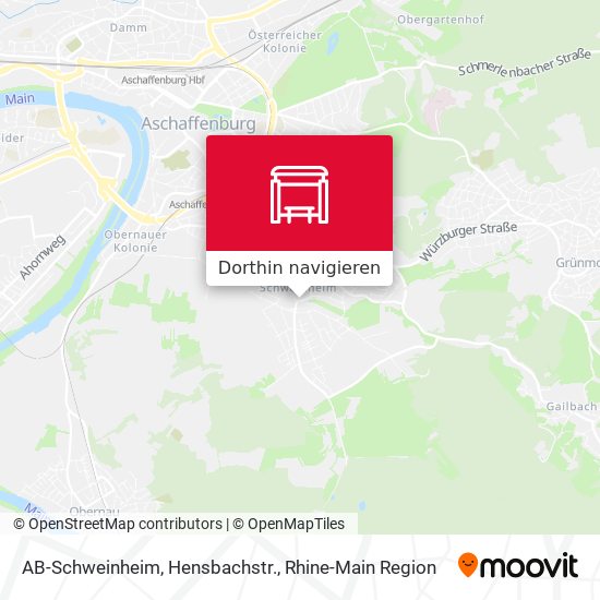 AB-Schweinheim, Hensbachstr. Karte