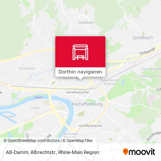 AB-Damm, Albrechtstr. Karte